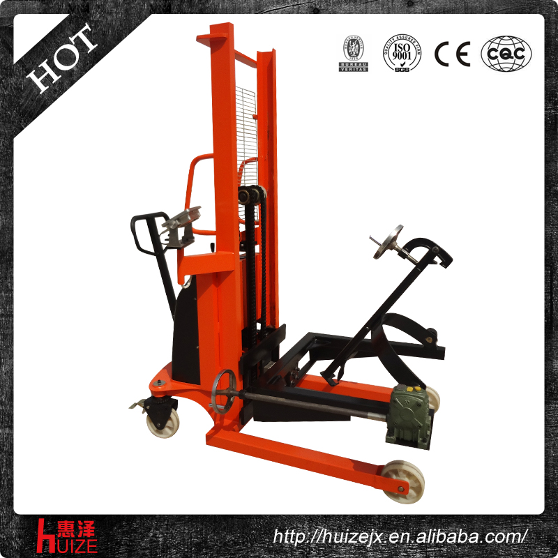 半電動(dòng)稱(chēng)重油桶車(chē)（夾鐵桶，手搖翻轉倒料）